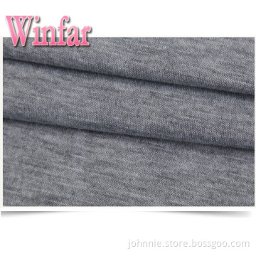 Spandex Melange Polyester Single Jersey Knit Fabric